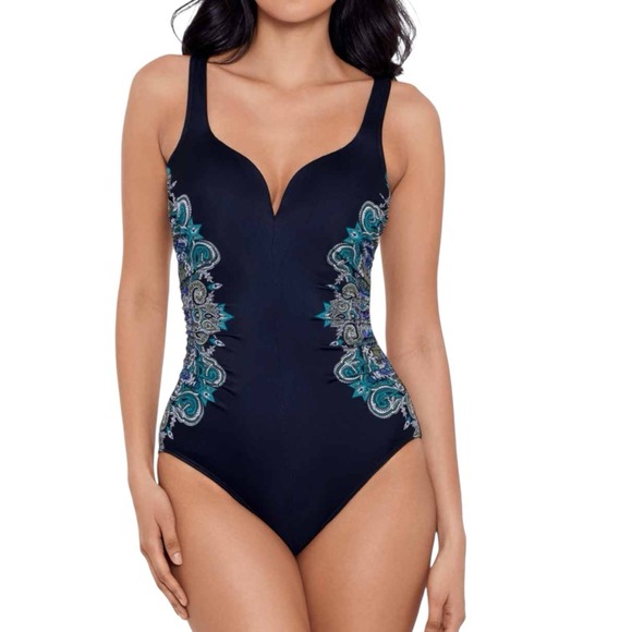 Miraclesuit Temptation Underwire Swimsuit Size 16 DD Cup